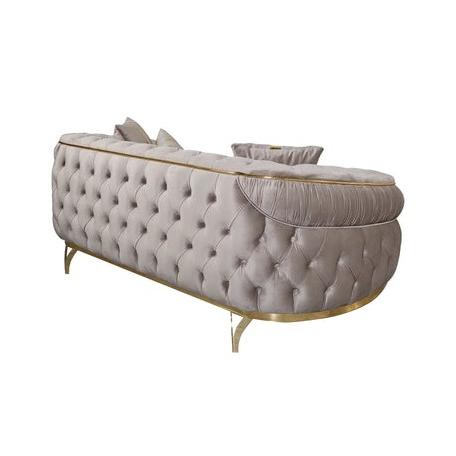 Nova Wholesale Furniture Ciara Stationary Fabric Loveseat Ciara Loveseat - Mocha IMAGE 3