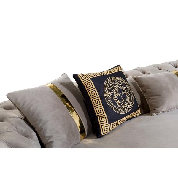 Nova Wholesale Furniture Ciara Stationary Fabric Loveseat Ciara Loveseat - Mocha IMAGE 5