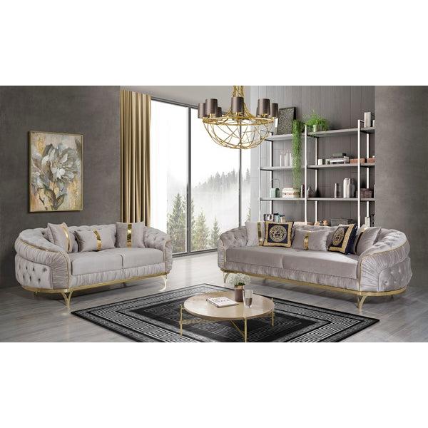 Nova Wholesale Furniture Ciara Stationary Fabric Loveseat Ciara Loveseat - Mocha IMAGE 7
