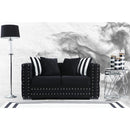Nova Wholesale Furniture Mosby Stationary Fabric Loveseat Mosby Loveseat - Black IMAGE 5