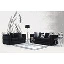Nova Wholesale Furniture Mosby Stationary Fabric Loveseat Mosby Loveseat - Black IMAGE 7