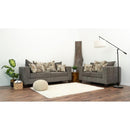 Nova Wholesale Furniture Venus Stationary Fabric Loveseat VENUS-ASH-LOVESEAT IMAGE 3