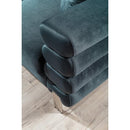 Nova Wholesale Furniture Wilton Stationary Fabric Loveseat Wilton Loveseat - Cadet Gray IMAGE 4