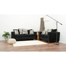 Nova Wholesale Furniture Venus Stationary Fabric Loveseat VENUS-BLACK-LOVESEAT IMAGE 3