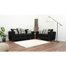 Nova Wholesale Furniture Venus Stationary Fabric Loveseat VENUS-BLACK-LOVESEAT IMAGE 4