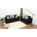 Nova Wholesale Furniture Venus Stationary Fabric Loveseat VENUS-BLACK-LOVESEAT IMAGE 5