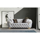 Nova Wholesale Furniture Lupino Stationary Fabric Loveseat Lupino Loveseat - Ivory IMAGE 3