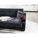 Nova Wholesale Furniture Arisa Fabric Sleeper Loveseat Arisa Sleeper Loveseat - Smoke IMAGE 5