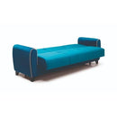 Nova Wholesale Furniture Spring Fabric Sofabed Spring Sofabed - Blue IMAGE 2