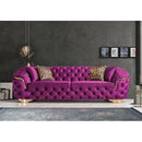 Nova Wholesale Furniture Lupino Stationary Fabric Sofa Lupino Sofa - Purple IMAGE 1