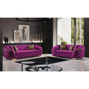Nova Wholesale Furniture Lupino Stationary Fabric Sofa Lupino Sofa - Purple IMAGE 8
