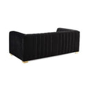 Nova Wholesale Furniture Sheila Stationary Fabric Sofa Sheila Sofa - Black IMAGE 3