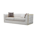 Nova Wholesale Furniture Dream Stationary Fabric Sofa Dream Sofa - Ivory IMAGE 2