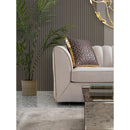 Nova Wholesale Furniture Dream Stationary Fabric Sofa Dream Sofa - Ivory IMAGE 4