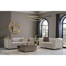Nova Wholesale Furniture Dream Stationary Fabric Sofa Dream Sofa - Ivory IMAGE 6