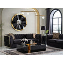 Nova Wholesale Furniture Dream Stationary Fabric Sofa Dream Sofa - Black IMAGE 5