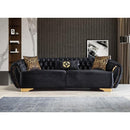 Nova Wholesale Furniture Victoria Stationary Fabric Sofa Victoria Sofa - Black IMAGE 1