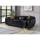Nova Wholesale Furniture Victoria Stationary Fabric Sofa Victoria Sofa - Black IMAGE 2