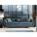 Nova Wholesale Furniture Victoria Stationary Fabric Sofa Victoria Sofa - Holly Green IMAGE 1