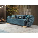 Nova Wholesale Furniture Victoria Stationary Fabric Sofa Victoria Sofa - Holly Green IMAGE 2
