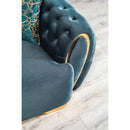 Nova Wholesale Furniture Victoria Stationary Fabric Sofa Victoria Sofa - Holly Green IMAGE 4