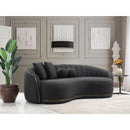 Nova Wholesale Furniture Linda Stationary Fabric Sofa Linda Sofa - Charcoal IMAGE 1