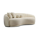 Nova Wholesale Furniture Linda Stationary Fabric Sofa Linda Sofa - Ivory IMAGE 1