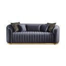 Nova Wholesale Furniture Aster Stationary Fabric Sofa Aster Sofa - Charcoal IMAGE 1