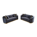 Nova Wholesale Furniture Aster Stationary Fabric Sofa Aster Sofa - Charcoal IMAGE 7