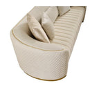 Nova Wholesale Furniture Aster Stationary Fabric Sofa Aster Sofa - Cream IMAGE 4