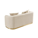 Nova Wholesale Furniture Aster Stationary Fabric Sofa Aster Sofa - Cream IMAGE 6