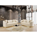 Nova Wholesale Furniture Aster Stationary Fabric Sofa Aster Sofa - Cream IMAGE 8