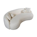 Nova Wholesale Furniture Bonita Stationary Fabric Sofa Bonita Sofa - Ivory IMAGE 2