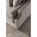 Nova Wholesale Furniture Lotus Stationary Fabric Sofa Lotus Sofa - Gray IMAGE 6