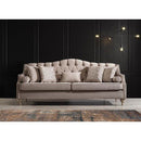 Nova Wholesale Furniture Lotus Stationary Fabric Sofa Lotus Sofa - Mocha IMAGE 1