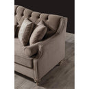 Nova Wholesale Furniture Lotus Stationary Fabric Sofa Lotus Sofa - Mocha IMAGE 6