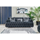 Nova Wholesale Furniture Shannon Stationary Fabric Sofa Shannon Sofa - Black IMAGE 1