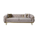 Nova Wholesale Furniture Ciara Stationary Fabric Sofa Ciara Sofa - Mocha IMAGE 1