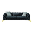 Nova Wholesale Furniture Iris Stationary Fabric Sofa Iris Sofa - Charcoal IMAGE 1