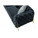 Nova Wholesale Furniture Iris Stationary Fabric Sofa Iris Sofa - Charcoal IMAGE 3