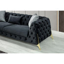 Nova Wholesale Furniture Iris Stationary Fabric Sofa Iris Sofa - Charcoal IMAGE 6