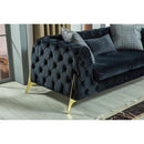 Nova Wholesale Furniture Iris Stationary Fabric Sofa Iris Sofa - Charcoal IMAGE 7