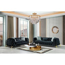 Nova Wholesale Furniture Iris Stationary Fabric Sofa Iris Sofa - Charcoal IMAGE 8