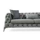 Nova Wholesale Furniture Iris Stationary Fabric Sofa Iris Sofa - Gray IMAGE 2