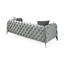 Nova Wholesale Furniture Iris Stationary Fabric Sofa Iris Sofa - Gray IMAGE 4