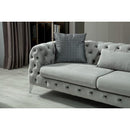 Nova Wholesale Furniture Iris Stationary Fabric Sofa Iris Sofa - Gray IMAGE 6