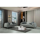 Nova Wholesale Furniture Iris Stationary Fabric Sofa Iris Sofa - Gray IMAGE 7