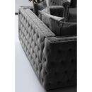 Nova Wholesale Furniture Mosby Stationary Fabric Sofa Mosby Sofa - Gray IMAGE 3
