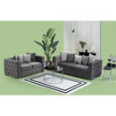 Nova Wholesale Furniture Mosby Stationary Fabric Sofa Mosby Sofa - Gray IMAGE 5
