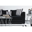 Nova Wholesale Furniture Mosby Stationary Fabric Sofa Mosby Sofa - Black IMAGE 4